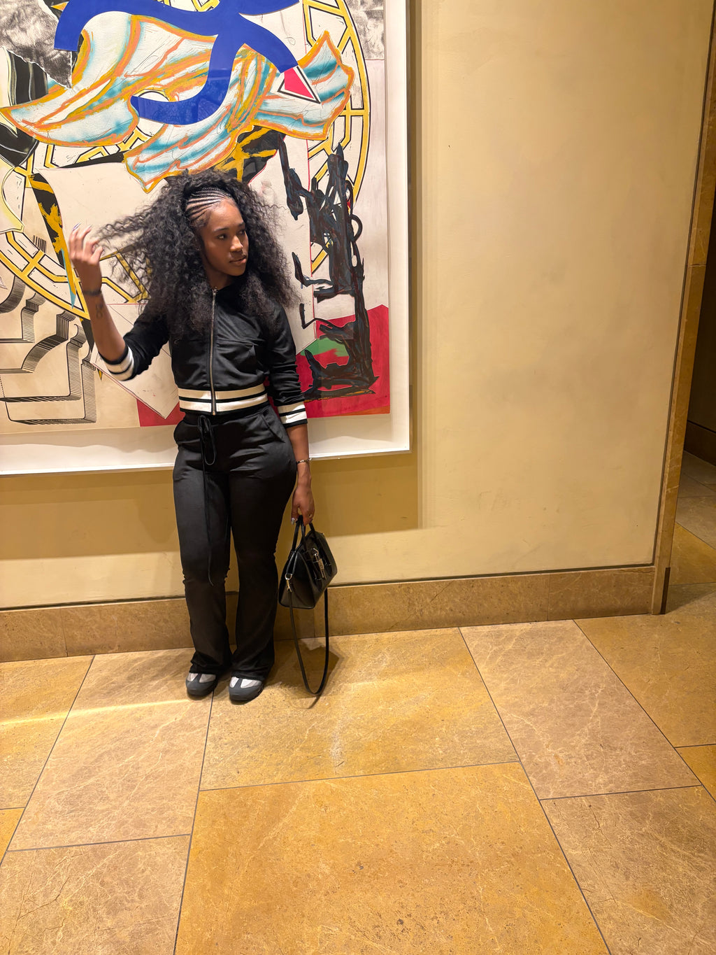 Black sweatsuit