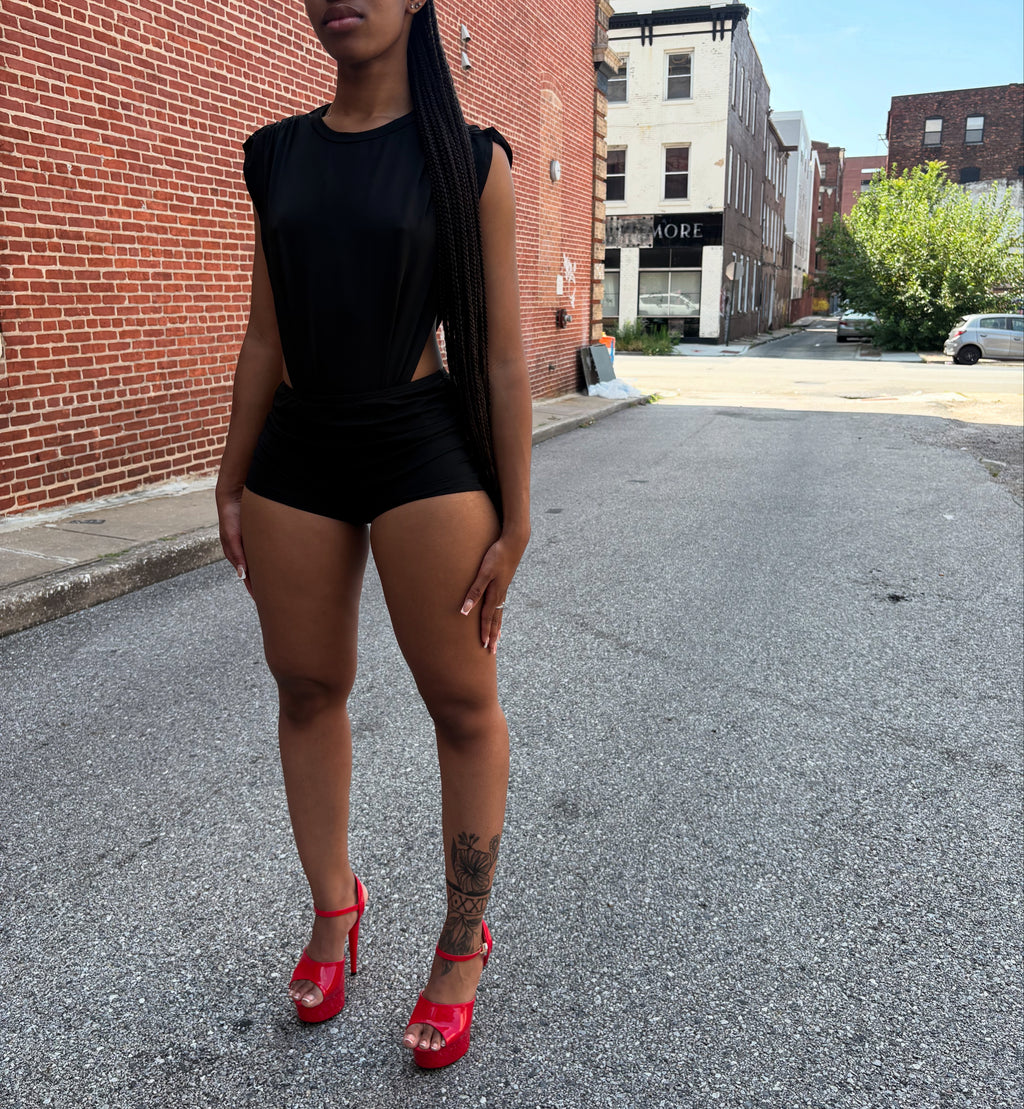 All black