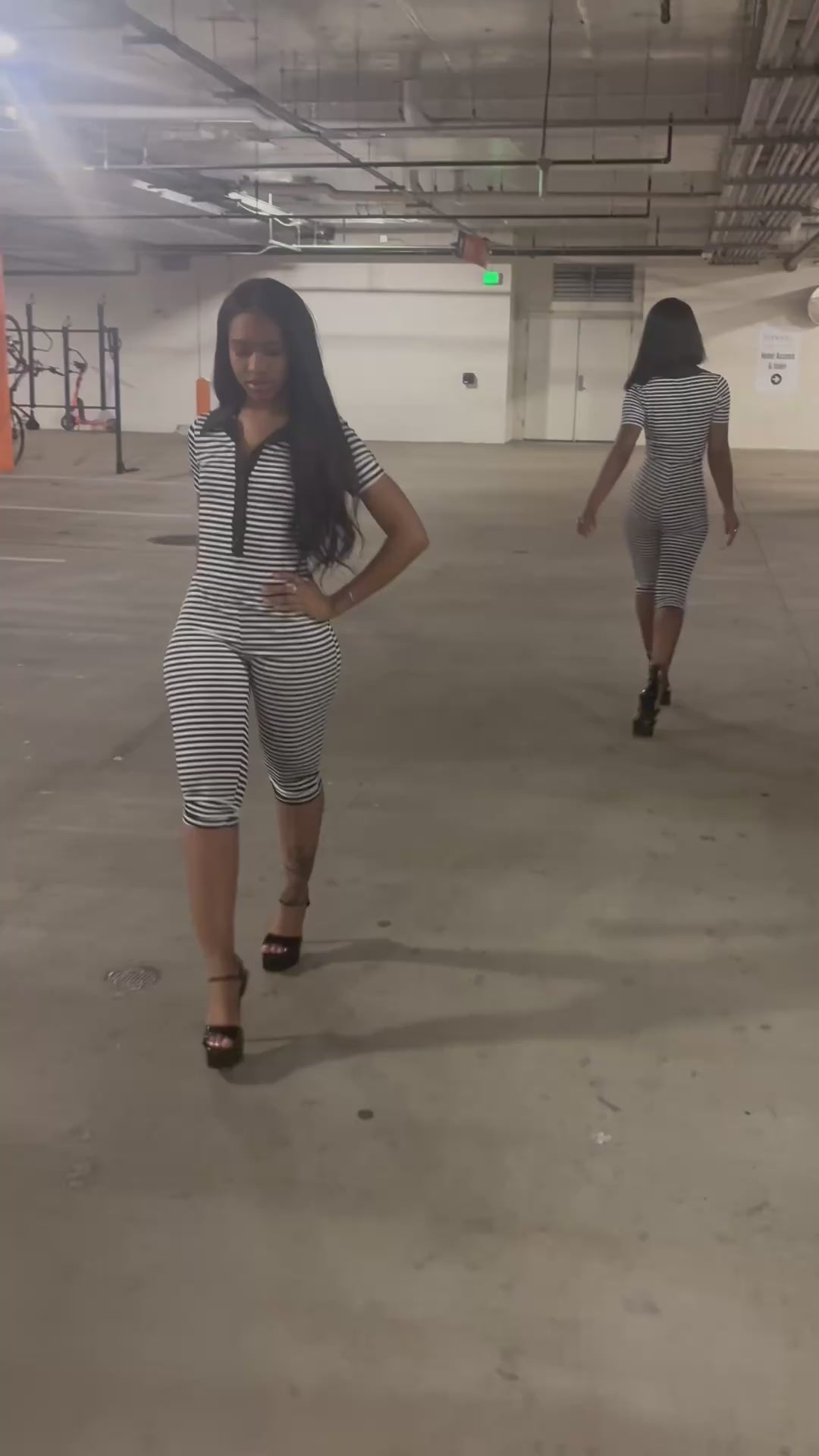 Black&white romper